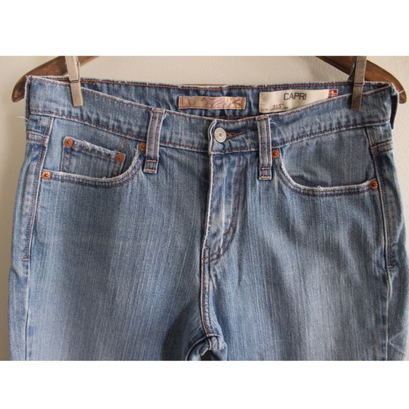Levi’s 515 Capri Lightwash Jeans 8 29 - Picture 2 of 8